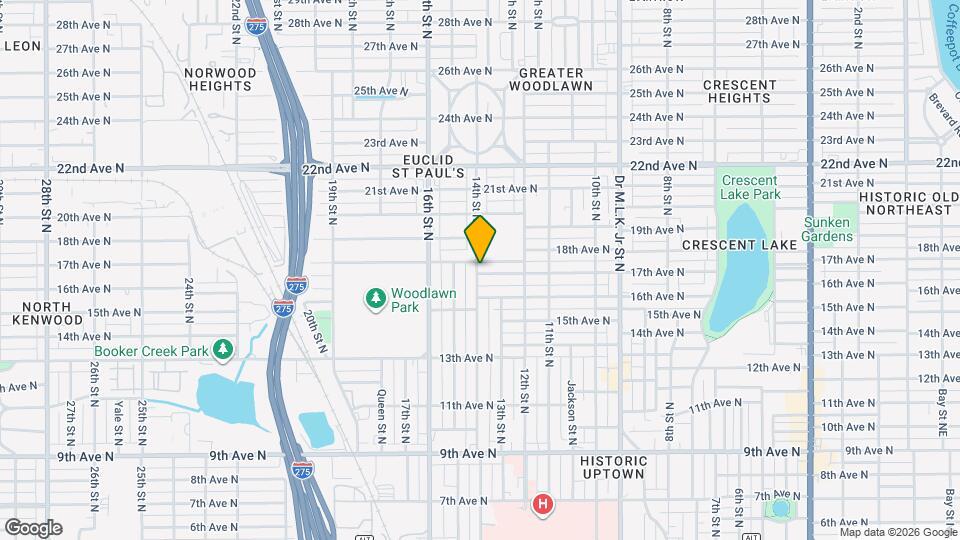 1341 17th Ave N, Unit B Map and Location Details