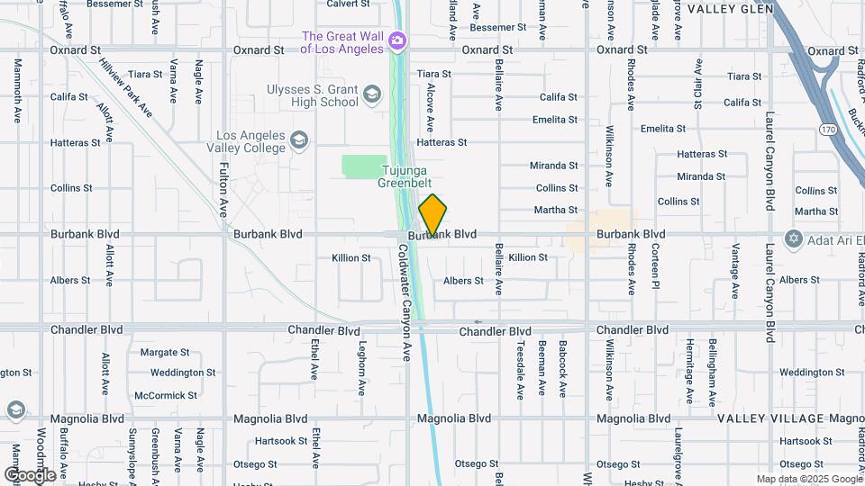 12830 Burbank Blvd Map and Location Details
