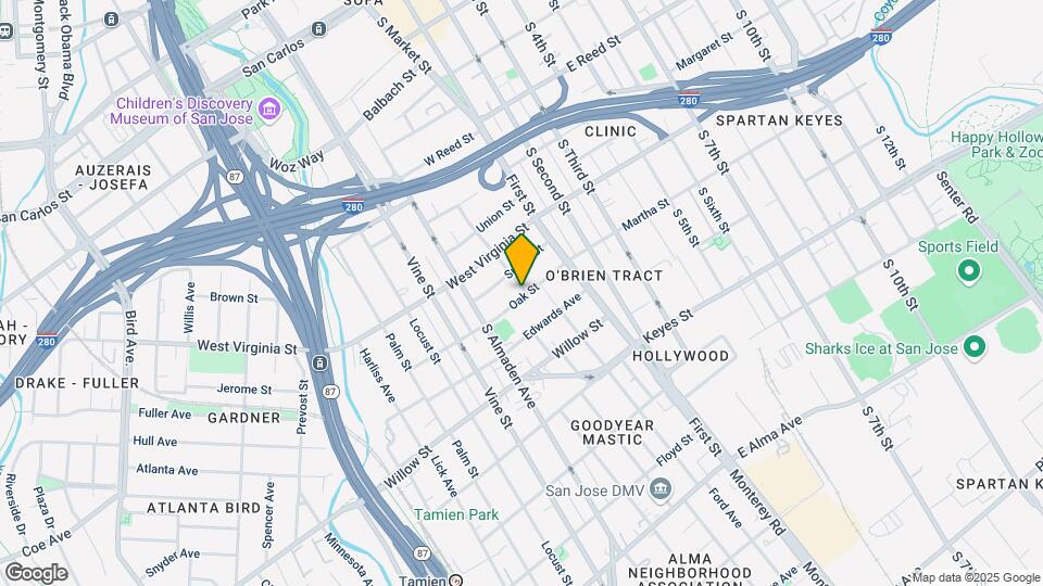 101 Oak St Map and Location Details