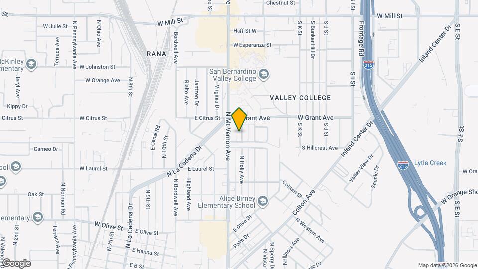 1455 N Holly Ave Map and Location Details