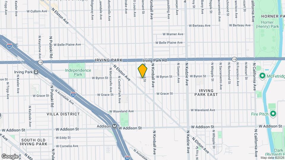 3850 N Bernard St, Unit 2F Map and Location Details