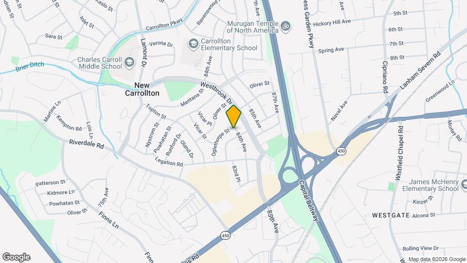 8317 Oglethorpe St Map and Location Details
