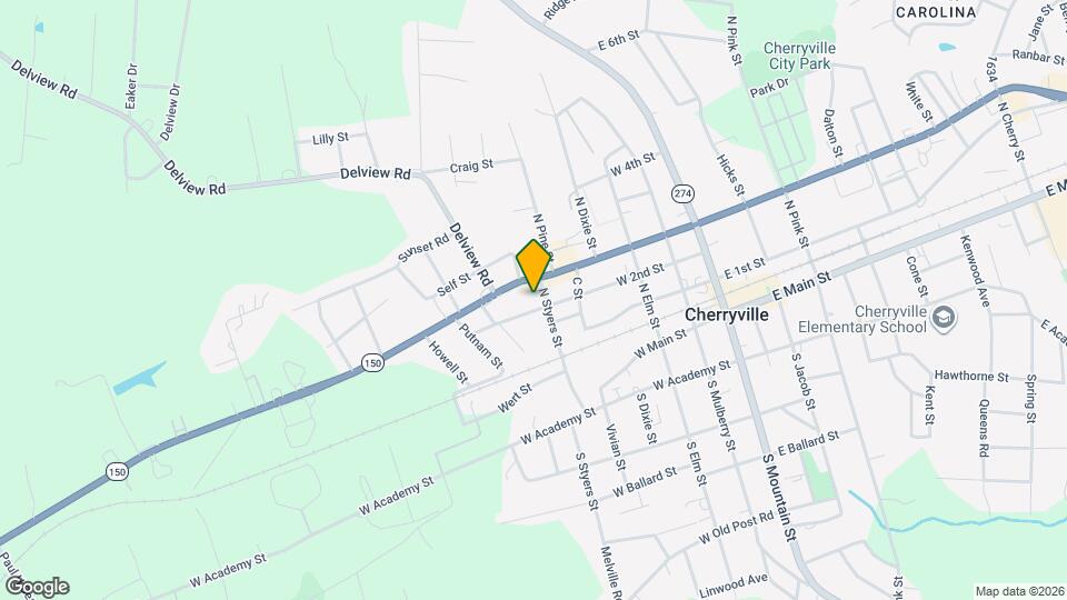 500 W 2nd St Map and Location Details