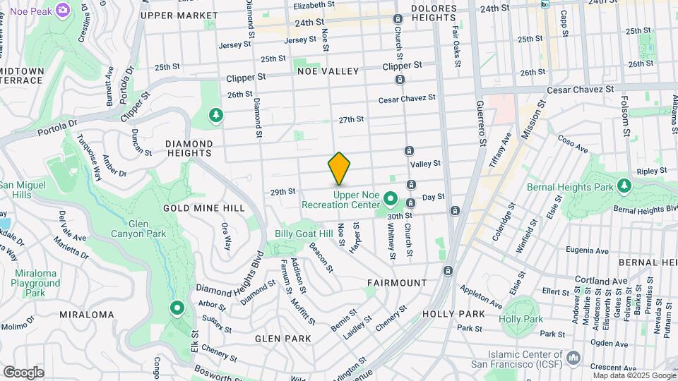 1603 Noe St Mapa y Detalles de la Ubicación