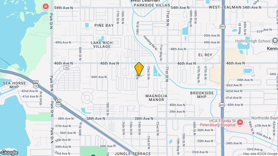 7309 44th Ave N Map and Location Details