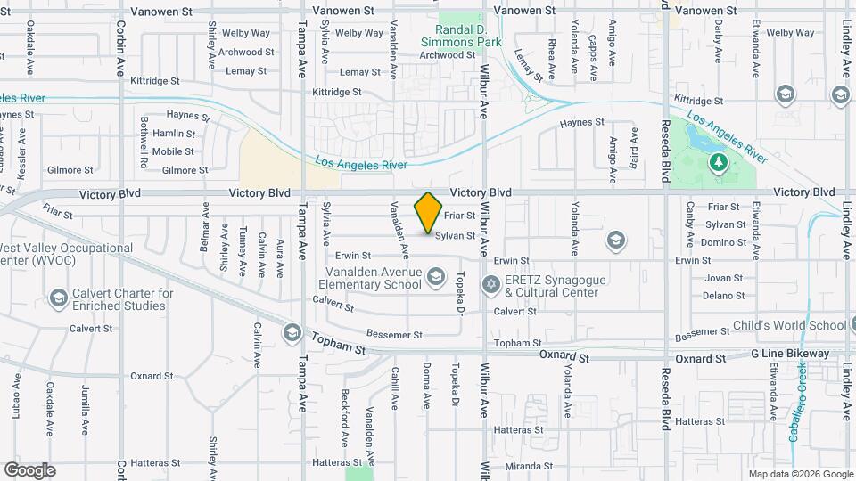 19020 Sylvan St Map and Location Details