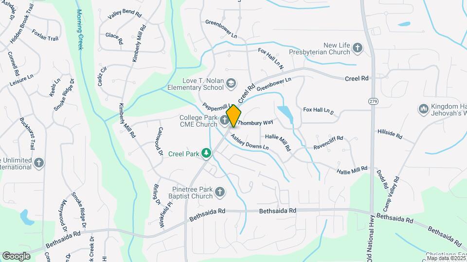 2805 Ashley Downs Ln Map and Location Details