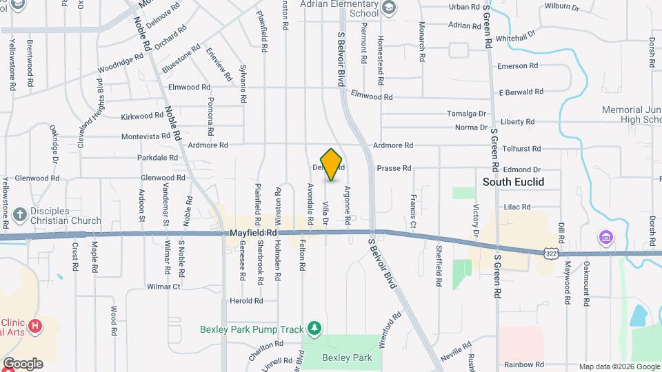 1361 Villa Dr Map and Location Details