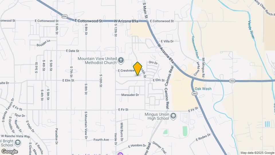 1505 E Ridgeview Dr Map and Location Details