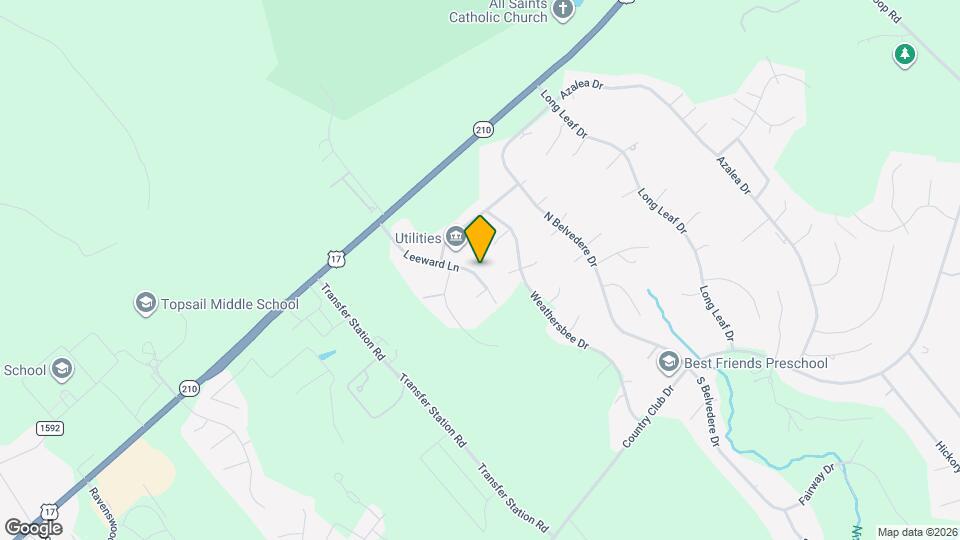 153 Leeward Ln Map and Location Details