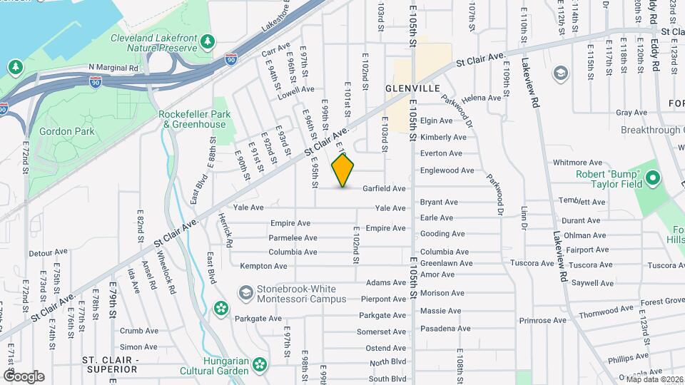 9902 Garfield Ave Map and Location Details