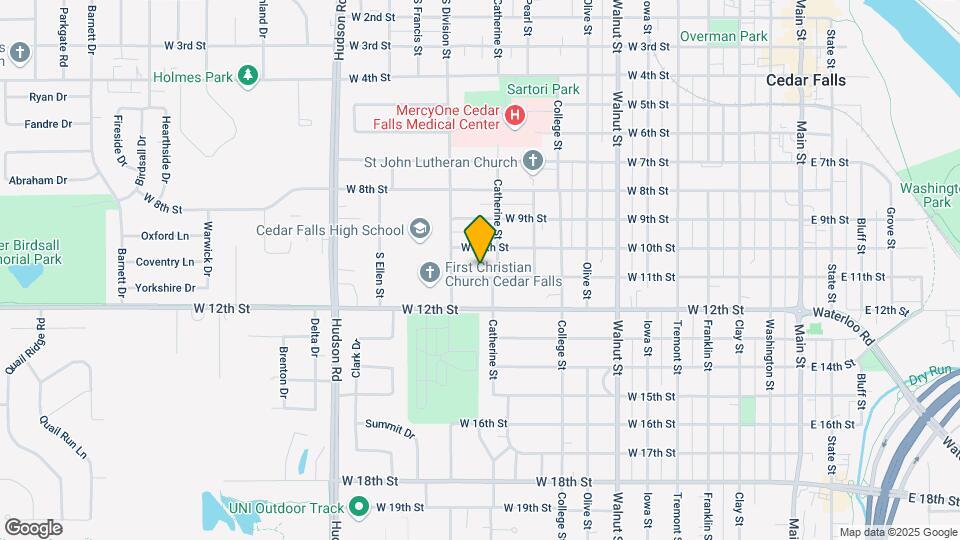 1115 W 11th St Map and Location Details