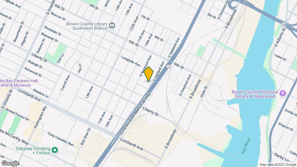 1428 S Oakland Ave Map and Location Details