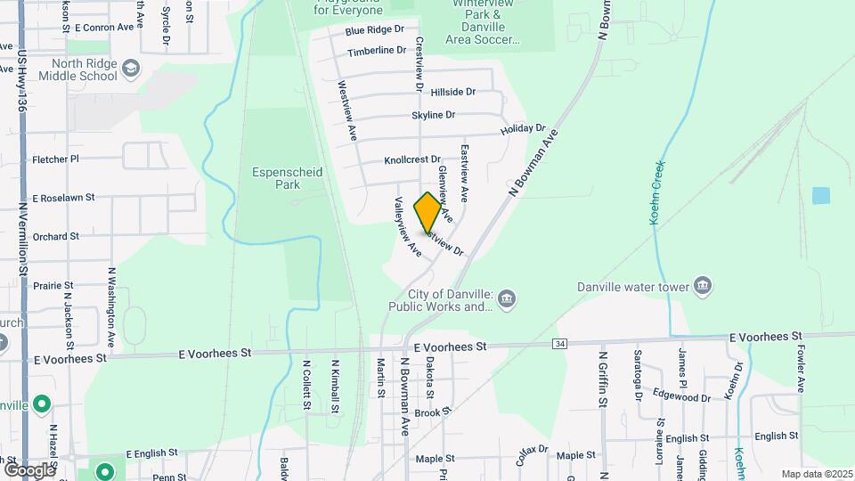 1506 Crestview Dr Map and Location Details