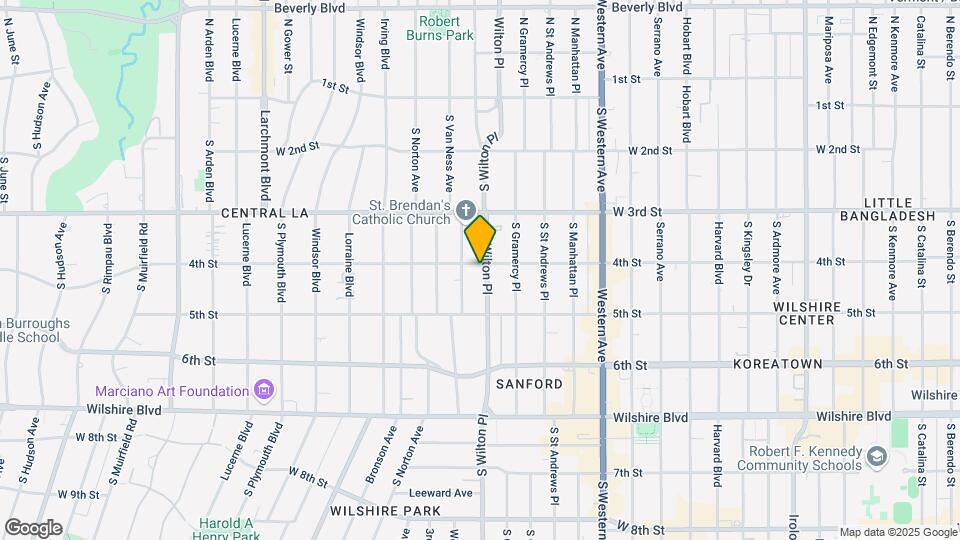 405 S Wilton Pl Map and Location Details