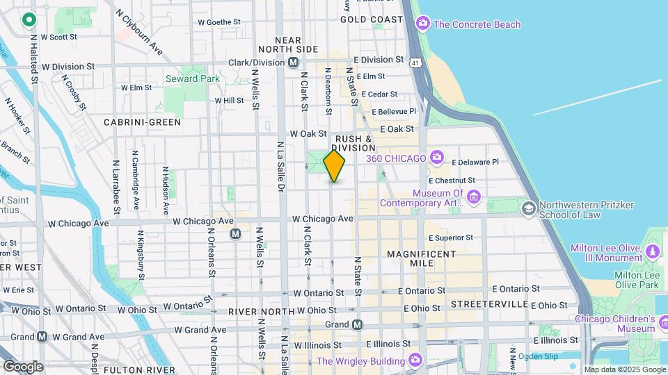 849 N Dearborn St, Unit 11H Map and Location Details