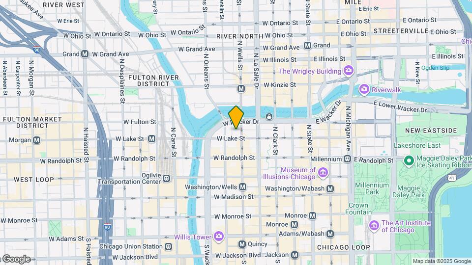 210 N Wells St Map and Location Details