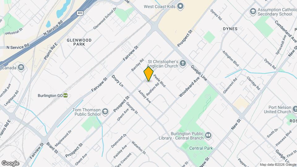 729 Parker Crescent Map and Location Details