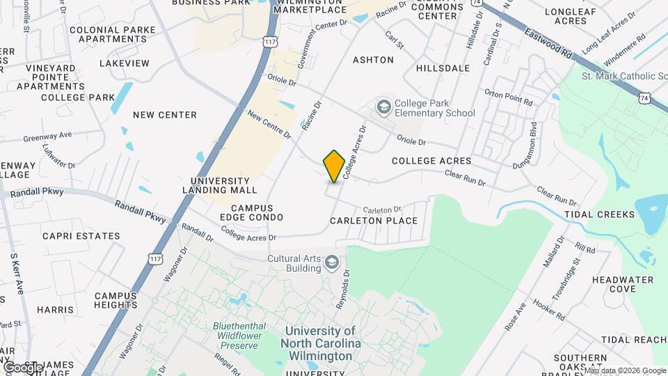 4905 College Acres Dr Mapa y Detalles de la Ubicación