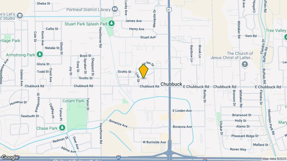 230 W Chubbuck Rd Map and Location Details