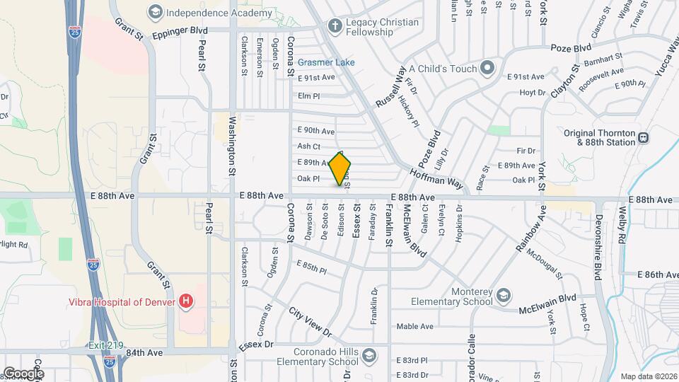 1151 E 88th Ave Map and Location Details