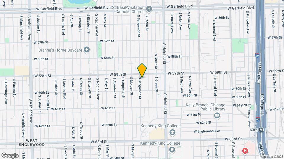 5921 S Sangamon Street Map and Location Details