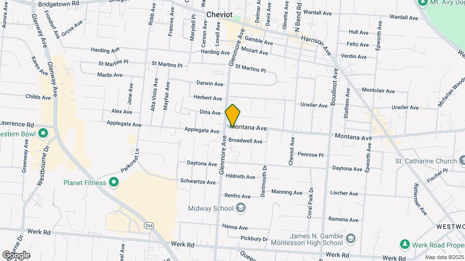 3301 Montana Ave Map and Location Details