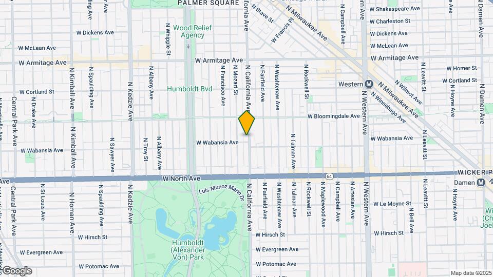 1716 N California Ave Map and Location Details