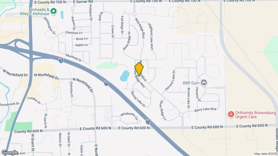 1003 Pine Ridge Way Map and Location Details