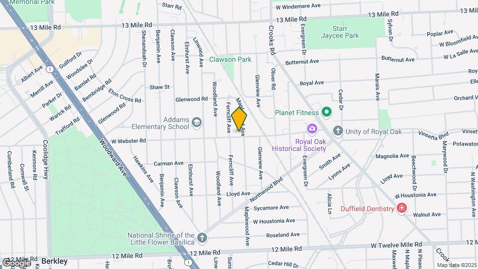 2503 Maplewood Ave Map and Location Details