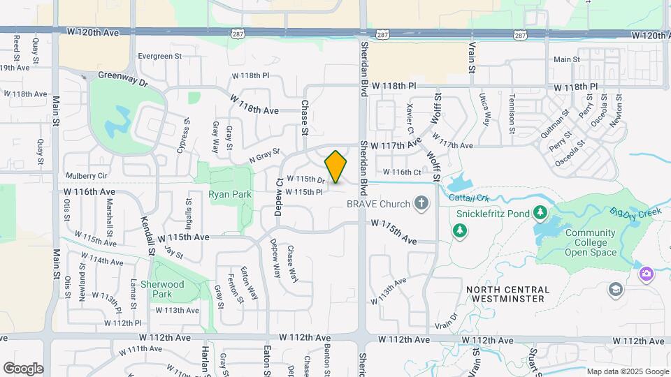 5325 W 115th Pl Map and Location Details