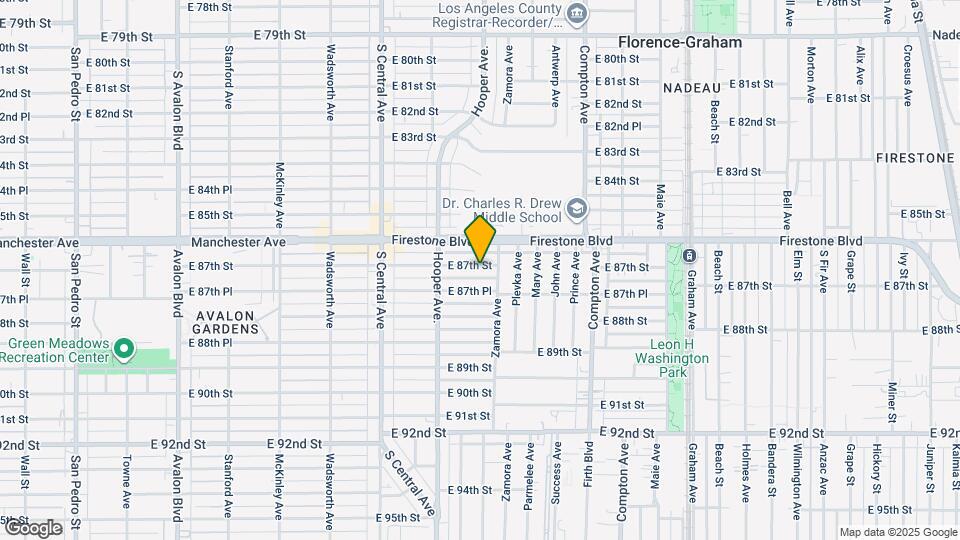 1250 E 87th St Map and Location Details