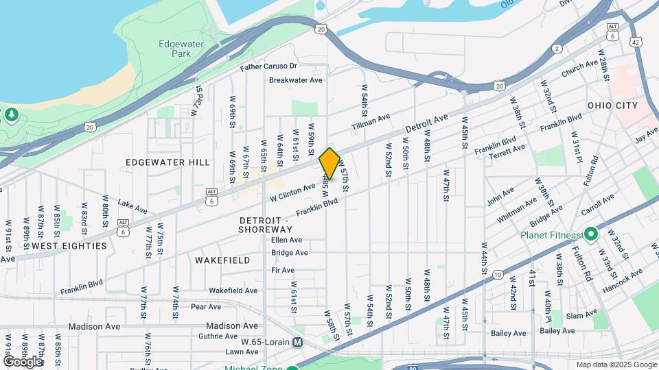 1441 W 58th St Map and Location Details