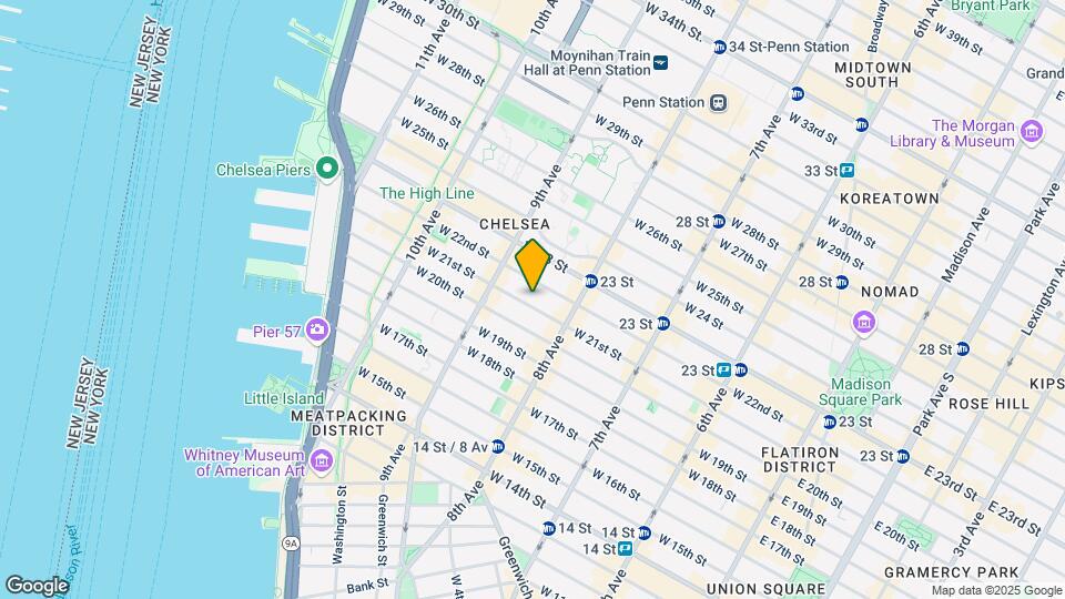 327 W 21st St Mapa y Detalles de la Ubicación