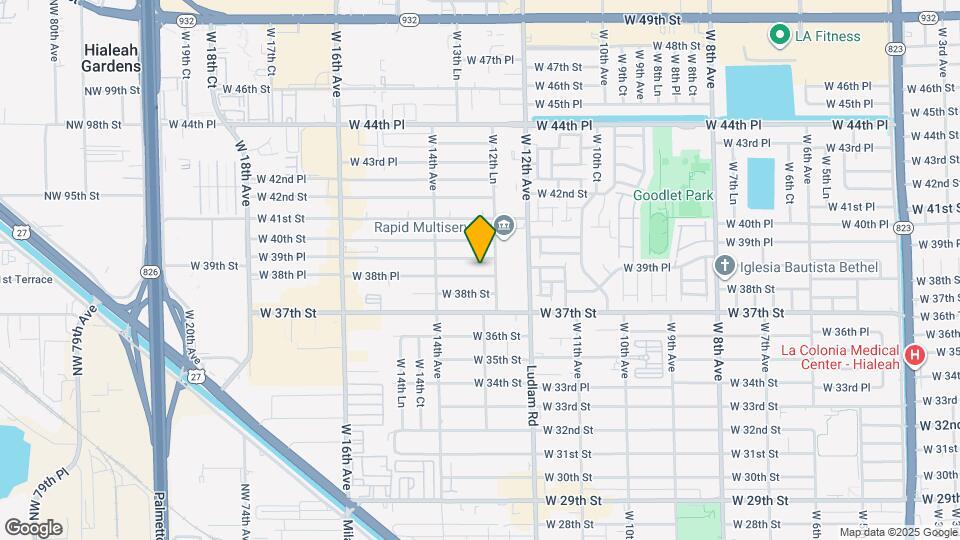 1301 W 38th Pl Map and Location Details