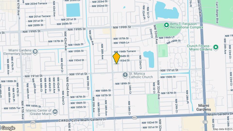 19199 NW 37th Ave Map and Location Details