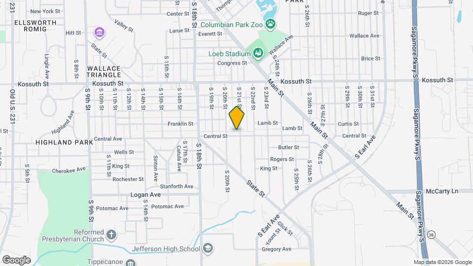 2018 Central St Map and Location Details