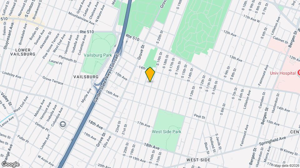 505 S 19th St Map and Location Details