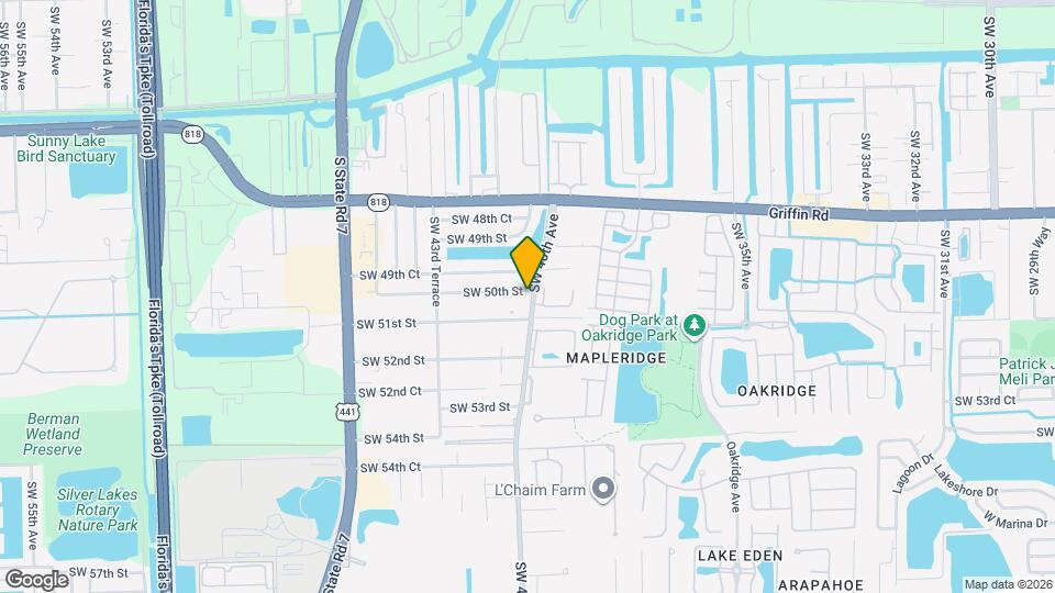 4020 SW 50th St Map and Location Details