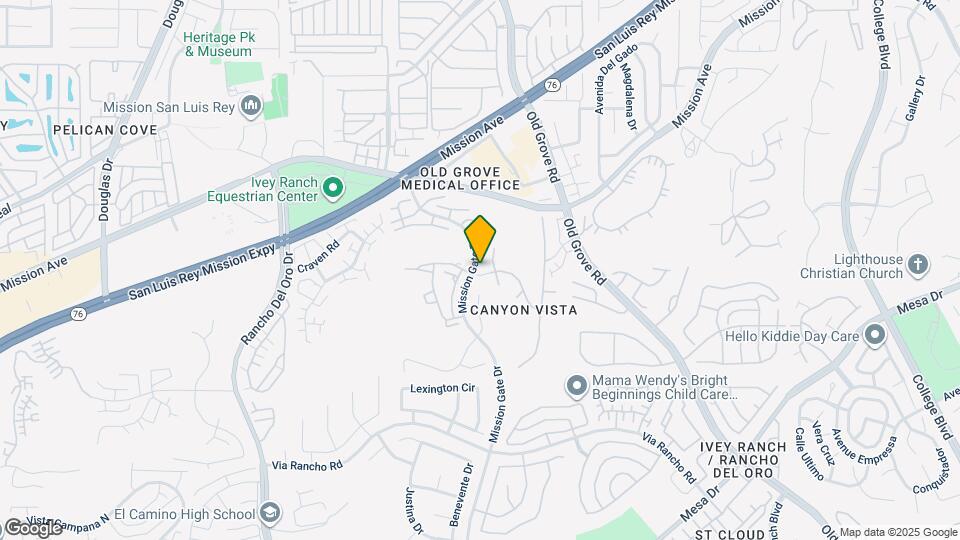 4300 Canyon Vista Way Map and Location Details