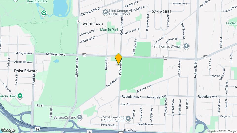 1107 Colborne Rd Map and Location Details