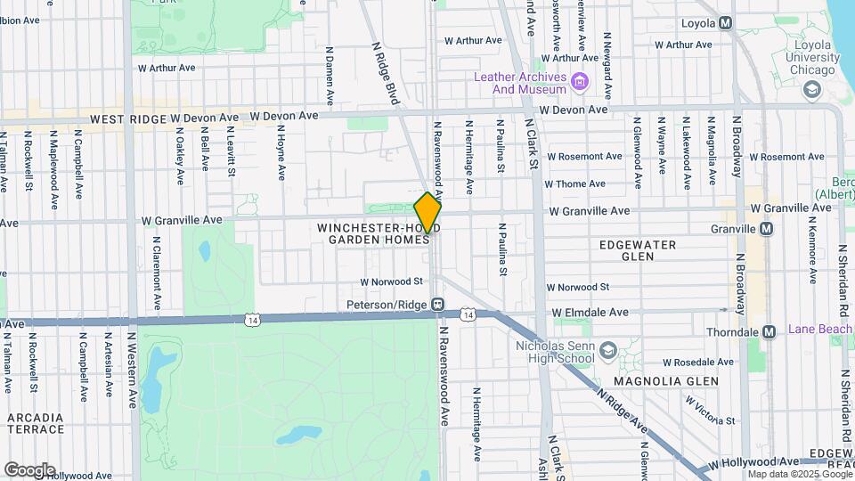 6146 N Ravenswood Mapa y Detalles de la Ubicación