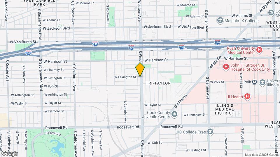 2401 W Lexington St Map and Location Details