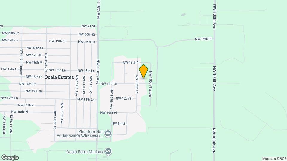 10625 NW 14th St Map and Location Details
