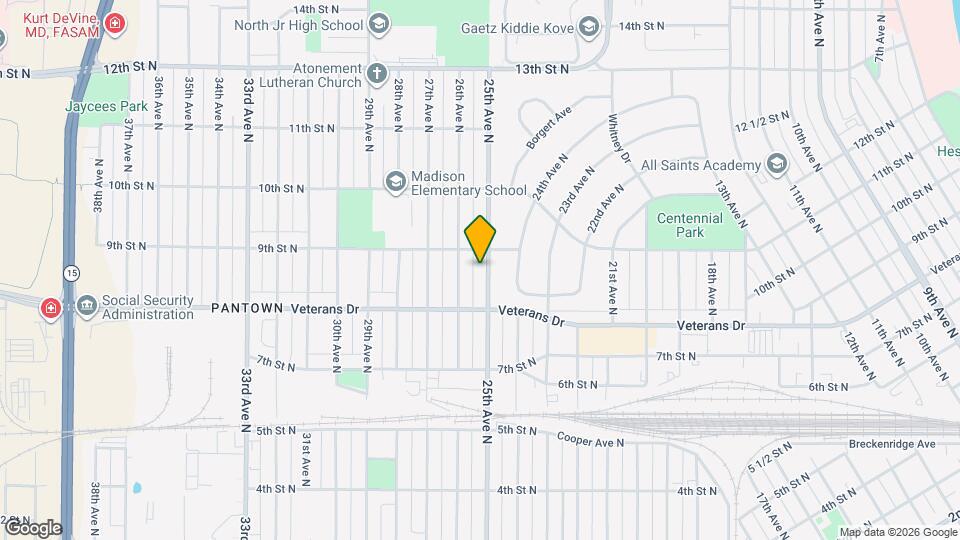 837 25th Ave N, Unit 2 Map and Location Details