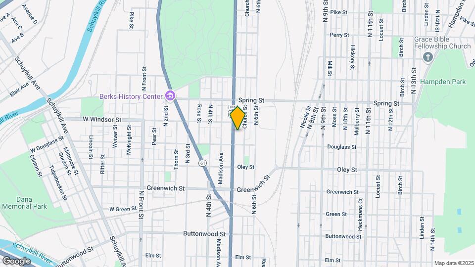 819 N 5th St Map and Location Details