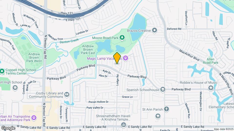 313 Meadowood Ln Map and Location Details