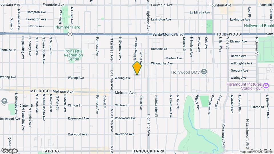 800 N Mansfield Ave Map and Location Details