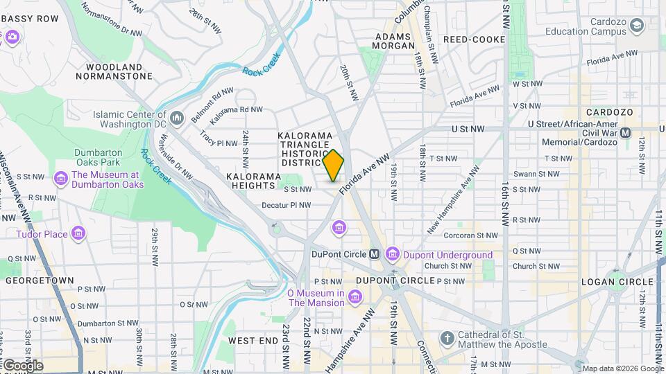 2117 S St NW Map and Location Details