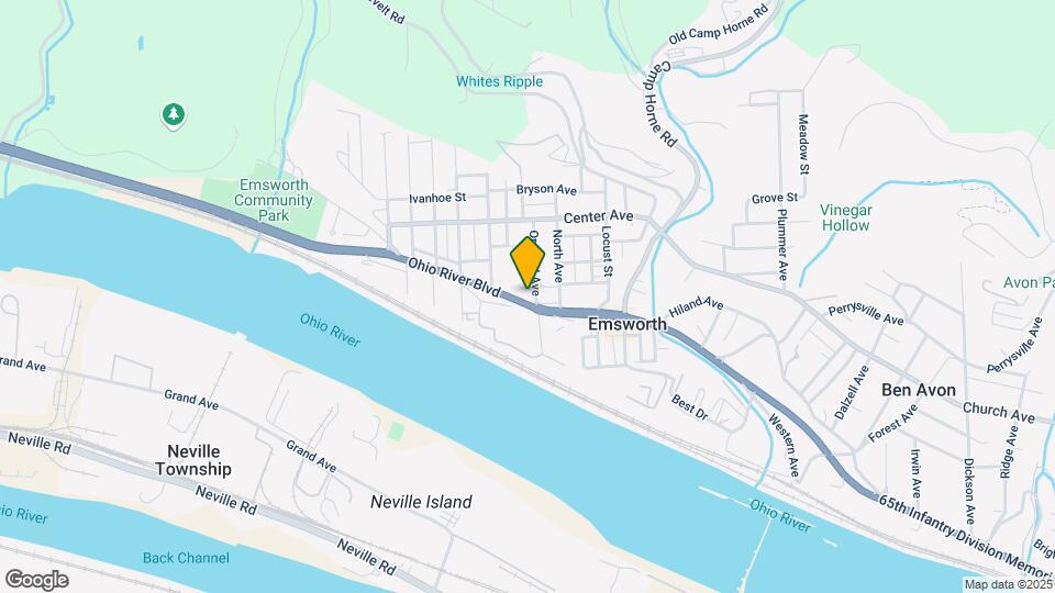 8218-8220 Ohio River Blvd Mapa y Detalles de la Ubicación